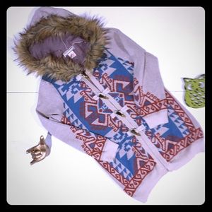 Flying Tomato Aztec Type Sweater